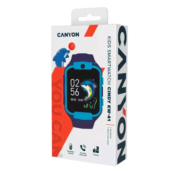 Canyon KW-41, Cindy, smart hodinky pre deti, modré
