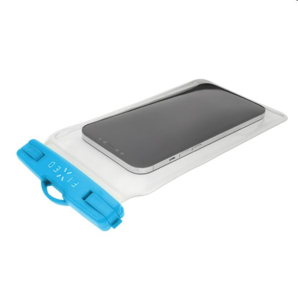 FIXED Vodeodolné plávajúce puzdro na mobill s kvalitným uzamykacím systémom a certifikáciou IPX8, modré