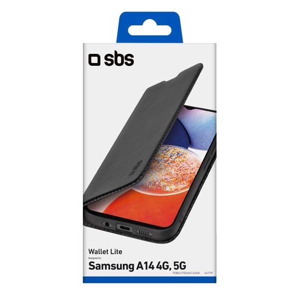 Knižkové puzdro SBS Book Wallet Lite pre Samsung Galaxy A14 4G/A14 5G, čierna