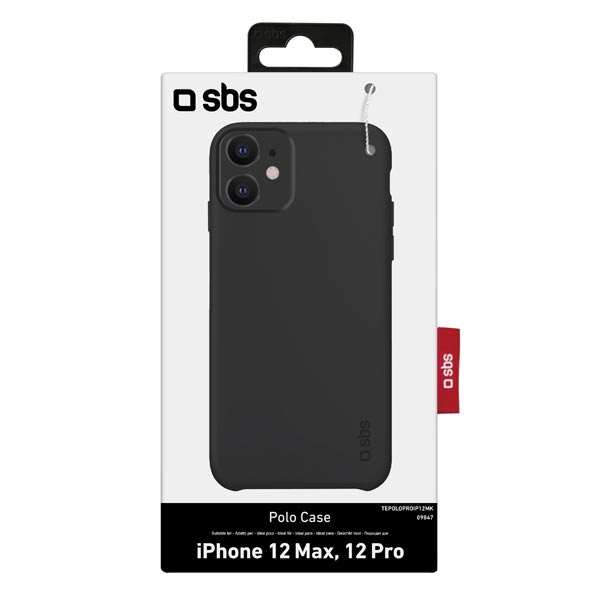 Zadný kryt SBS Polo One pre Apple iPhone 12/12 Pro, čierna