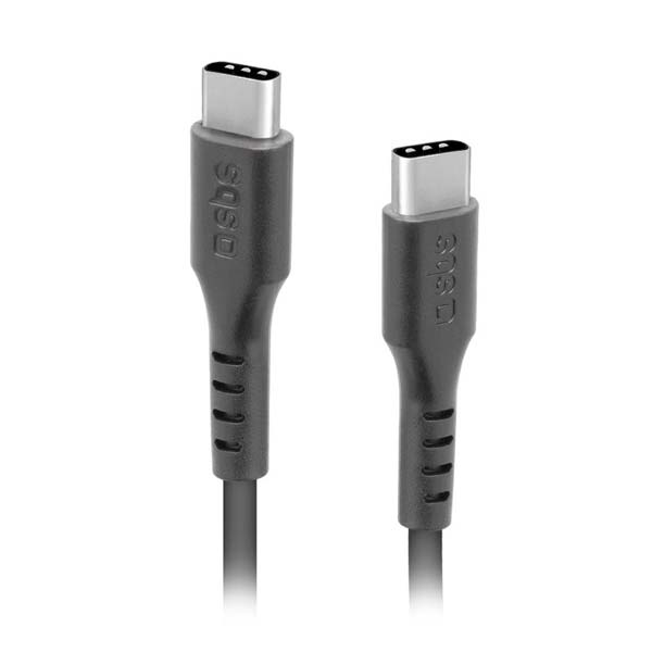 SBS Kábel USB-C/USB-C 3.1, 45 W, 1.5 m, čierna