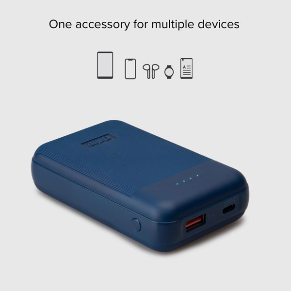 SBS Powerbank 10000 mAh, USB/USB-C PD 20 W, modrá