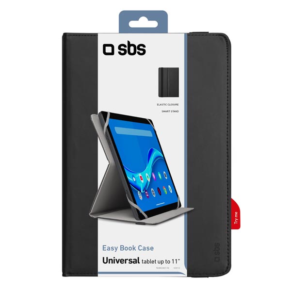 SBS Puzdro Book Case univerzálne pre tablet do 11'', čierna