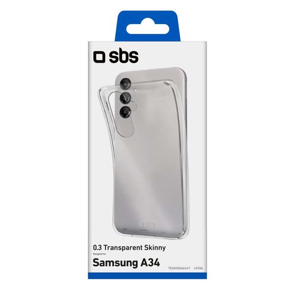 Zadný kryt SBS Skinny pre Samsung Galaxy A34 5G, transparent