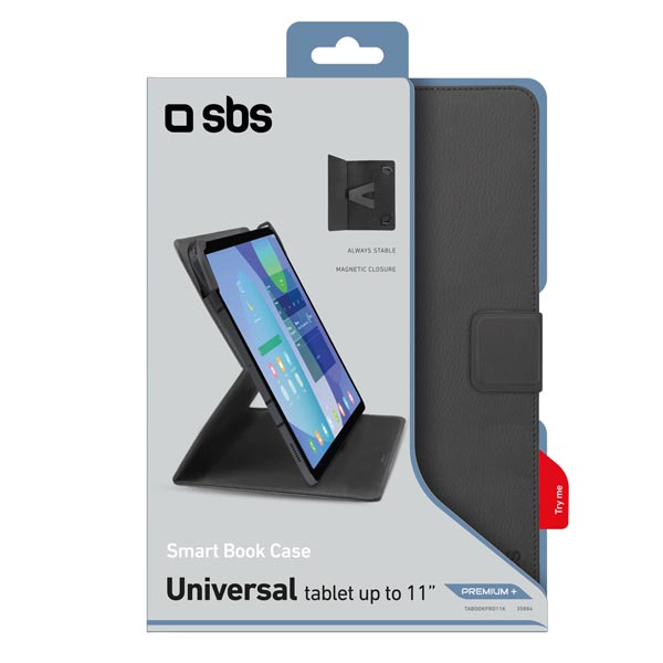 SBS Puzdro Smart Book Premium Plus pre tablet do 11'', čierna