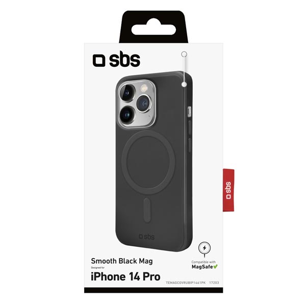 Zadný kryt SBS Smooth Mag s MagSafe pre iPhone 14 Pro, čierna