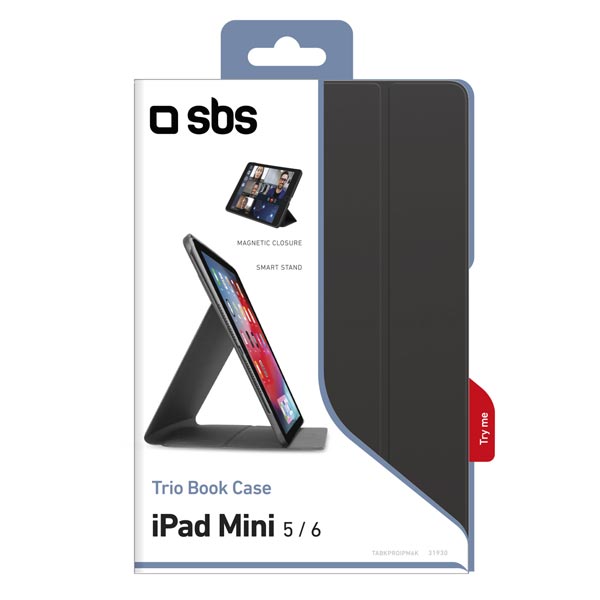 SBS Puzdro Trio Book Pro pre iPad mini 6/5, čierna