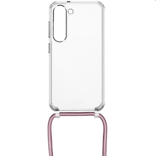 Zadný kryt FIXED Pure Neck so šnúrkou na krk pre Samsung Galaxy A54 5G, ružová