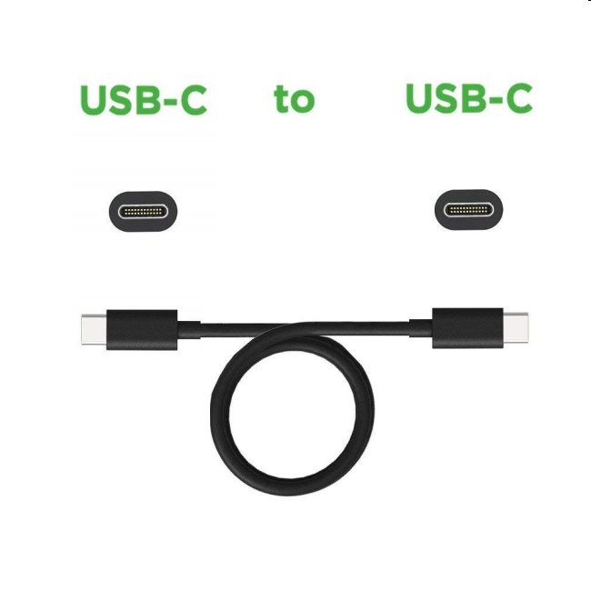 Motorola dátový kábel USB-C na USB-C, 3A, 2 m, čierny