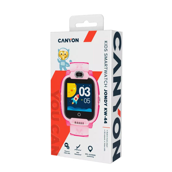 Canyon KW-44, Jondy, smart hodinky pre deti, ružové