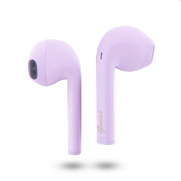 Guess True Wireless Script Logo BT5.3 6H Stereo Earphones, fialové