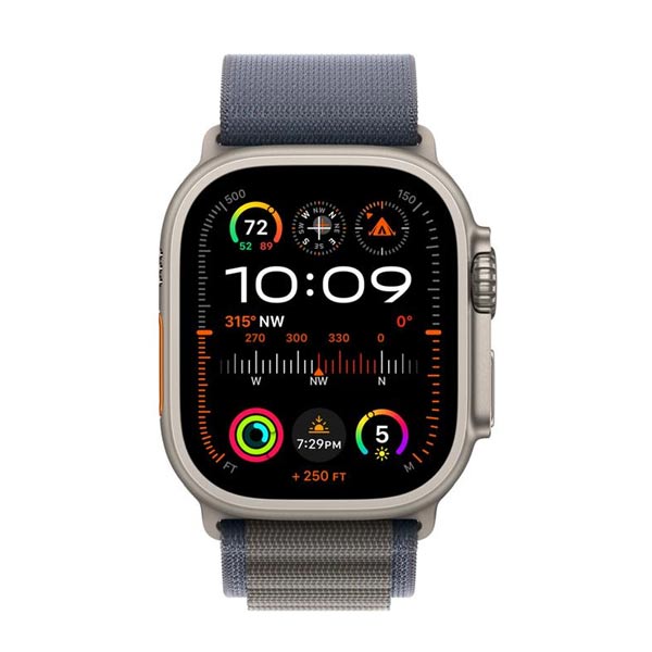 Apple Watch Ultra 2 GPS , 49mm , titánové puzdro  s alpinským remienkom modrá - S
