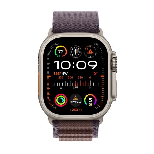 Apple Watch Ultra 2 GPS , 49mm , titánové puzdro  s alpinským remienkom indigová - M