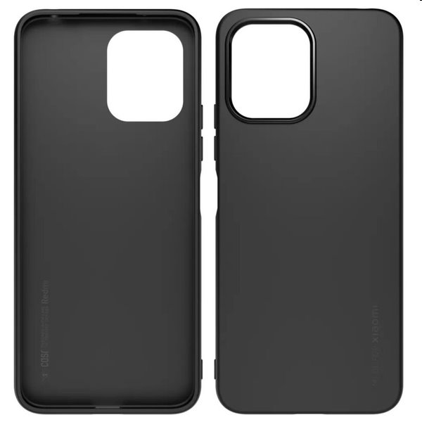 Zadný kryt a ochranné sklo Made for Xiaomi TPU pre Xiaomi Redmi 12 4G/5G, čierna