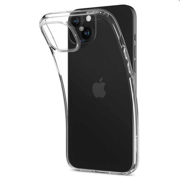Zadný kryt Zadný kryt Spigen Liquid Crystal Glitter pre Apple iPhone 15 Plus, transparentná
