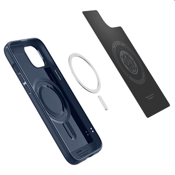Zadný kryt Spigen Mag Armor MagSafe pre Apple iPhone 15, námornícka modrá