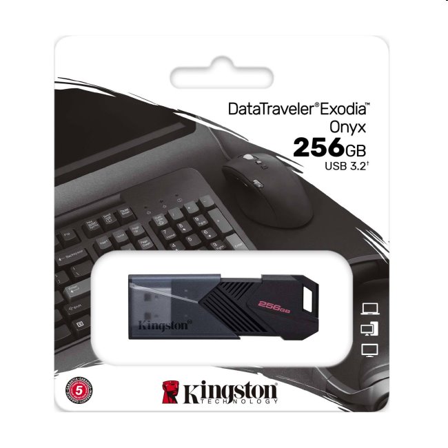 USB kľúč Kingston DataTraveler Exodia Onyx, 256 GB, USB 3.2 (gen 1)