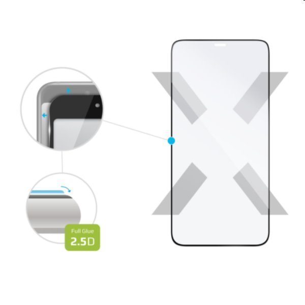 FIXED Full-Cover ochranné tvrdené sklo pre Apple iPhone 15, čierna
