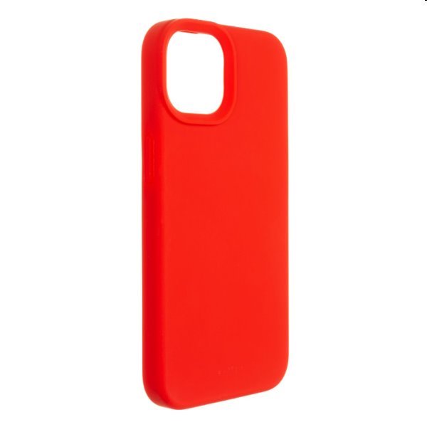 Silikónový zadný kryt FIXED MagFlow pre Apple iPhone 15 Pro Max s Magsafe, červená