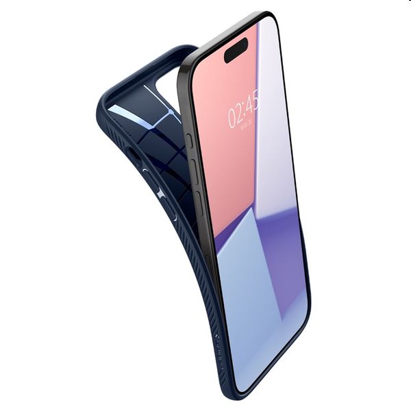 Zadný kryt Zadný kryt Spigen Liquid Air pre Apple iPhone 15 Pro, námornícka modrá