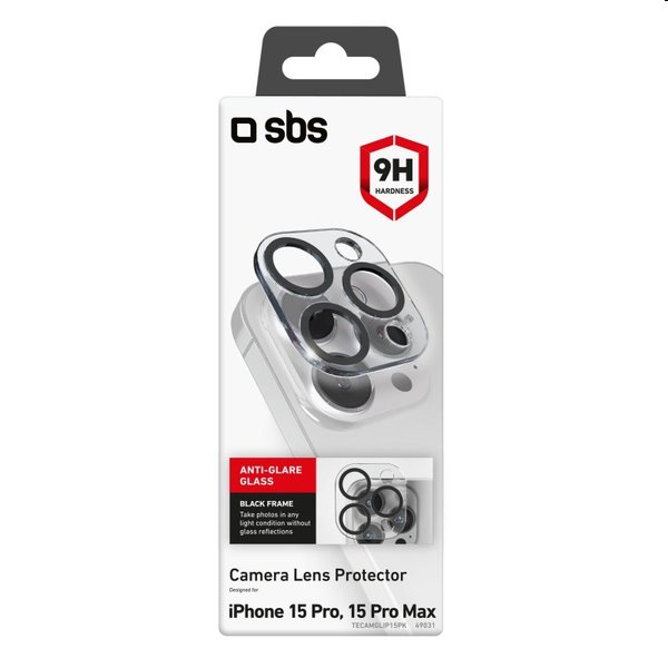 SBS ochranný kryt objektívu fotoaparátu pre Apple iPhone 15 Pro, 15 Pro Max