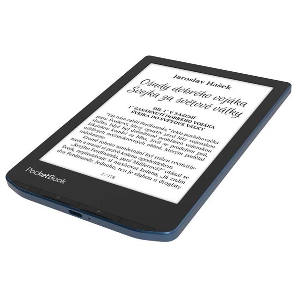 Elektronická čítačka Pocketbook 634 Verse, azúrovo modrá