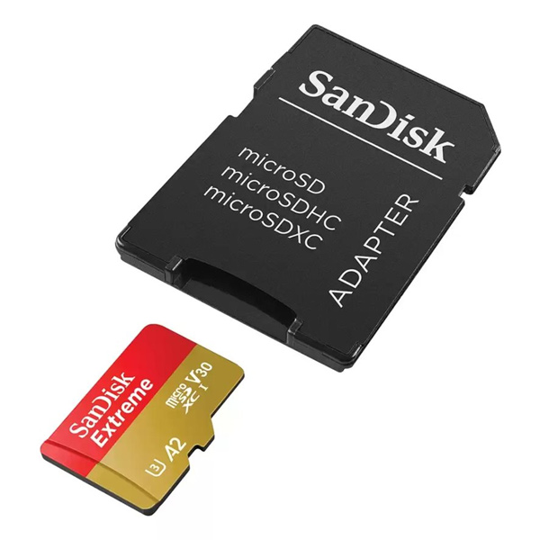SanDisk Extreme Pro microSDXC 256 GB A2 Class 30 UHS-II V30, 200/140 MBps