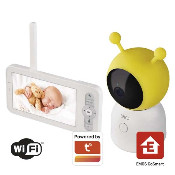 Emos GoSmart Otočná detská opatrovateľka IP-500 GUARD s monitorom a Wi-Fi