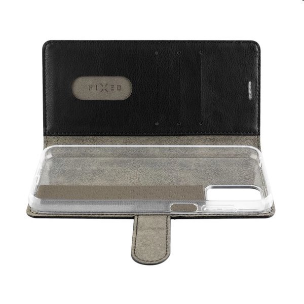 Knižkové puzdro FIXED Opus pre Motorola Moto G84, čierna