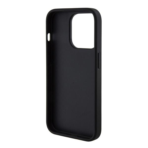 Zadný kryt Guess PU Grip Stand G Cube pre iPhone 15 Pro Max, čierna