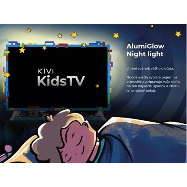 Kivi TV pre deti, 32" (81cm), FHD, Android TV 11, 1920x1080, ochranné sklo, nočné svetlo