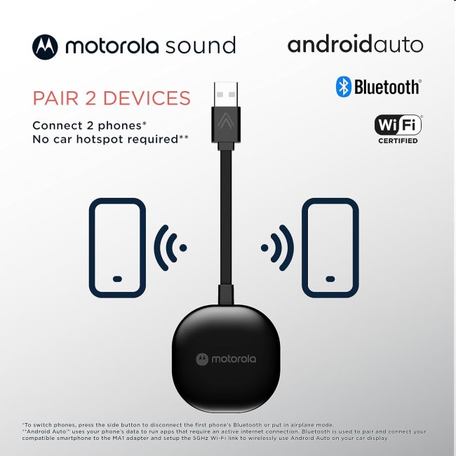 Motorola MA1 Bezdrôtový Adaptér pre Android Auto
