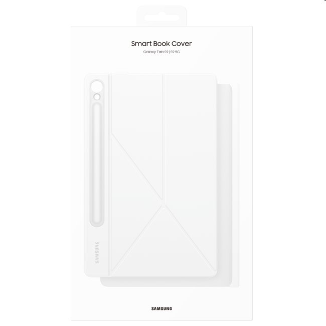 Puzdro Book Cover pre Samsung Galaxy Tab S9 Plus | S9 FE Plus, biela