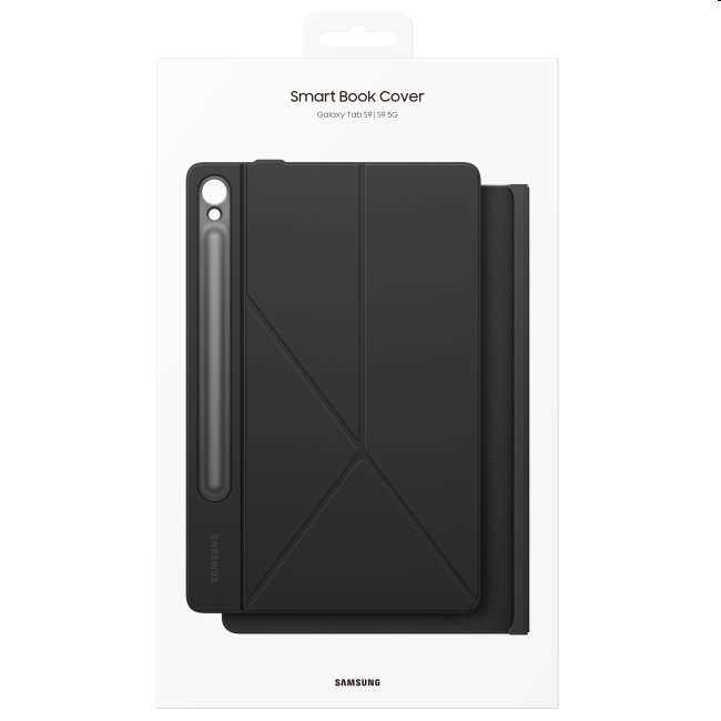 Puzdro Book Cover pre Samsung Galaxy Tab S9 | S9 FE, čierna