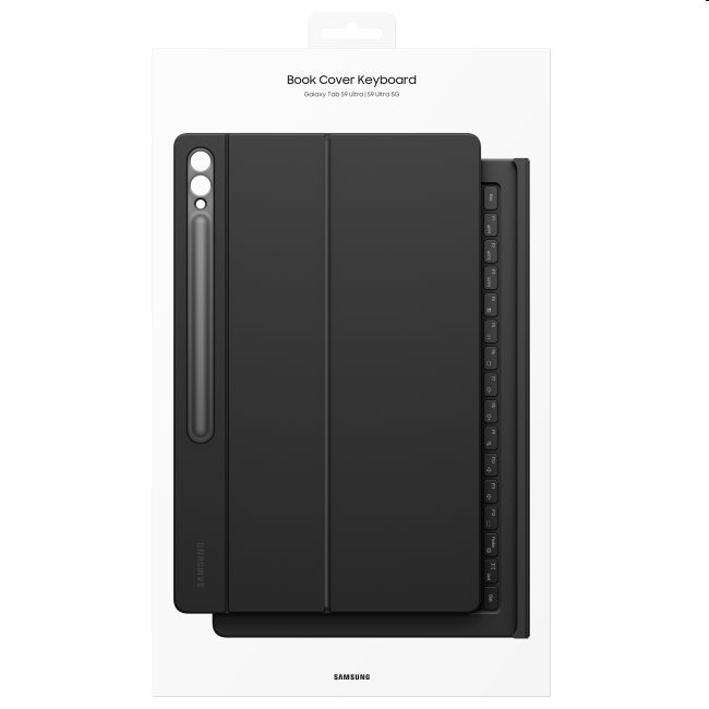 Puzdro Book Cover s klávesnicou a touchpadom pre Samsung Galaxy Tab S9 Ultra, čierna