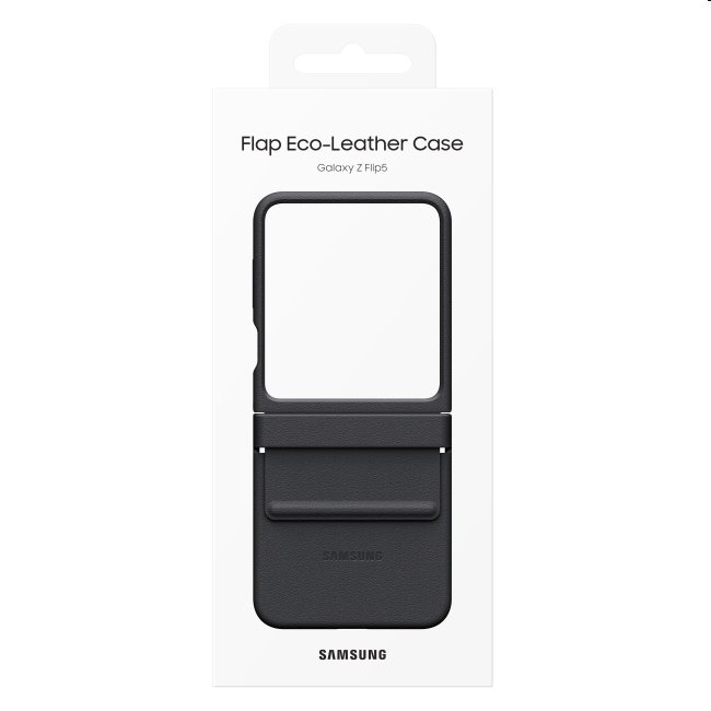 Zadný kryt z eko kože pre Samsung Galaxy Z Flip5, krémová
