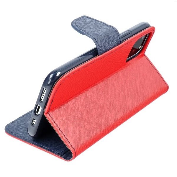 Knižkové puzdro FANCY Book pre Xiaomi Redmi Note 12 Pro 5G, červená/modrá