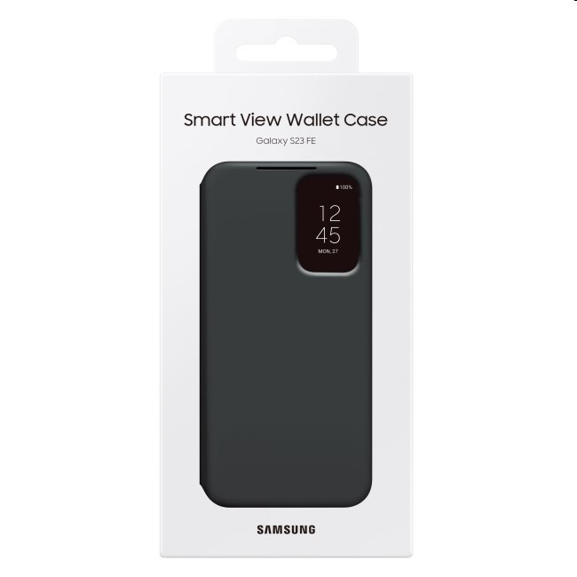 Knižkové puzdro Smart View Wallet pre Samsung Galaxy S23 FE, čierna