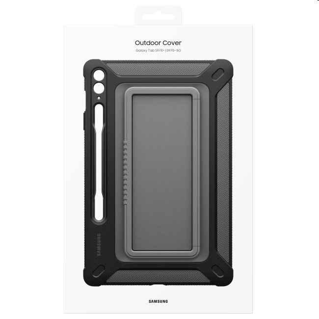 Puzdro Standing Outdoor Cover pre Samsung Galaxy Tab S9 FE Plus, titánová