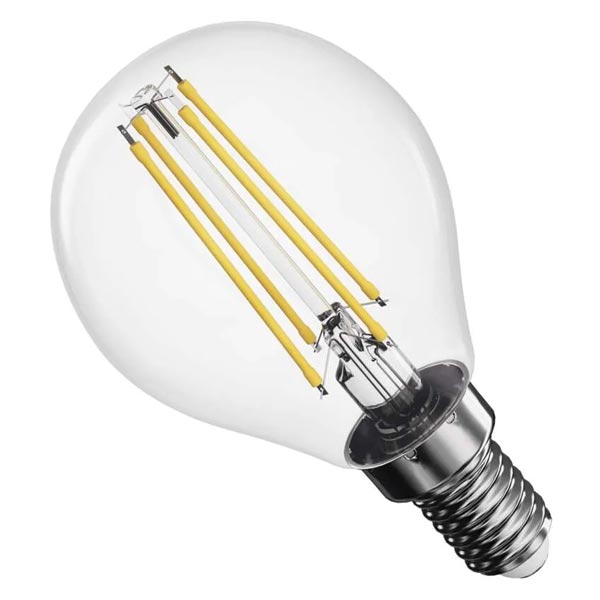 Emos LED žiarovka Filament Mini Globe 6W E14, teplá biela