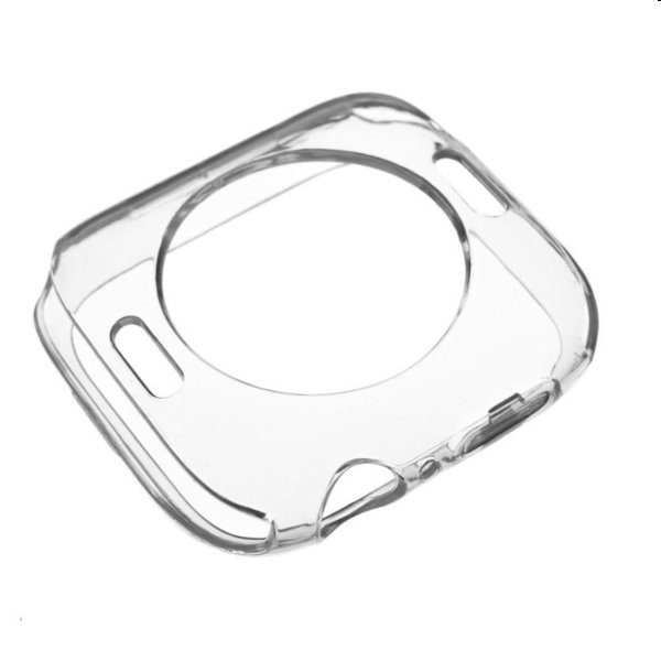 FIXED TPU gélové puzdro pre Apple Watch Series 9 45 mm, transparentná