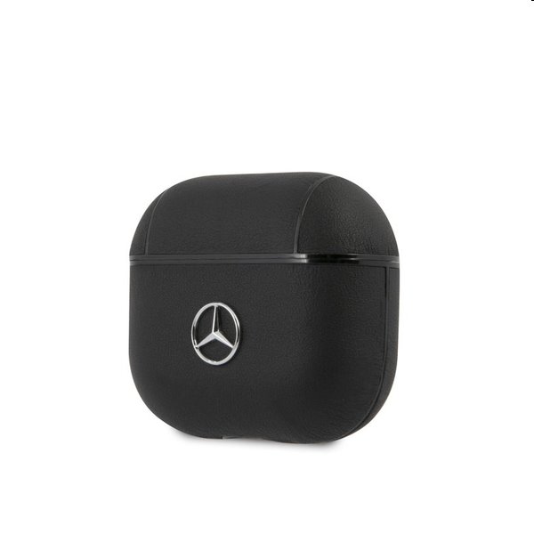 Mercedes kožené puzdro pre AirPods 3, čierne