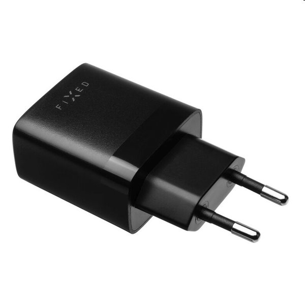 FIXED Sieťová nabíjačka Smart Rapid Charge s 2 x USB, 17 W, čierna