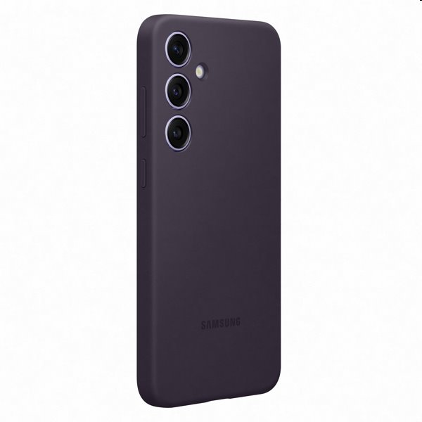 Zadný kryt Silicone Cover pre Samsung Galaxy S24 Plus, tmavofialová