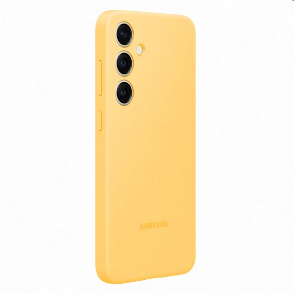 Zadný kryt Silicone Cover pre Samsung Galaxy S24 Plus, žltá