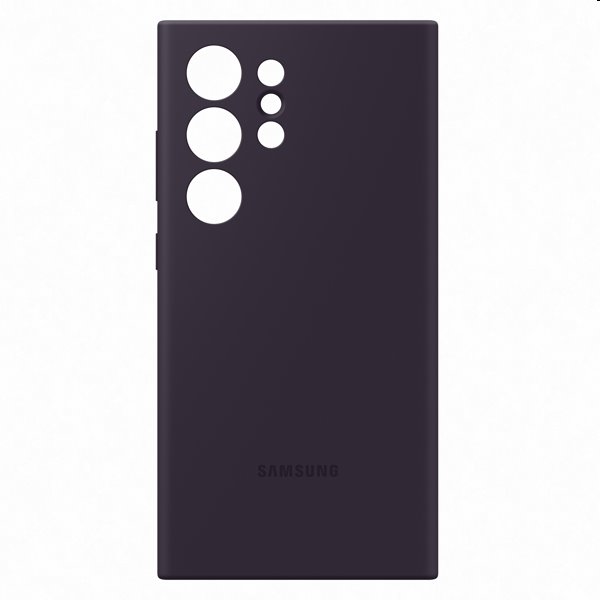 Zadný kryt Silicone Cover pre Samsung Galaxy S24 Ultra, tmavofialová