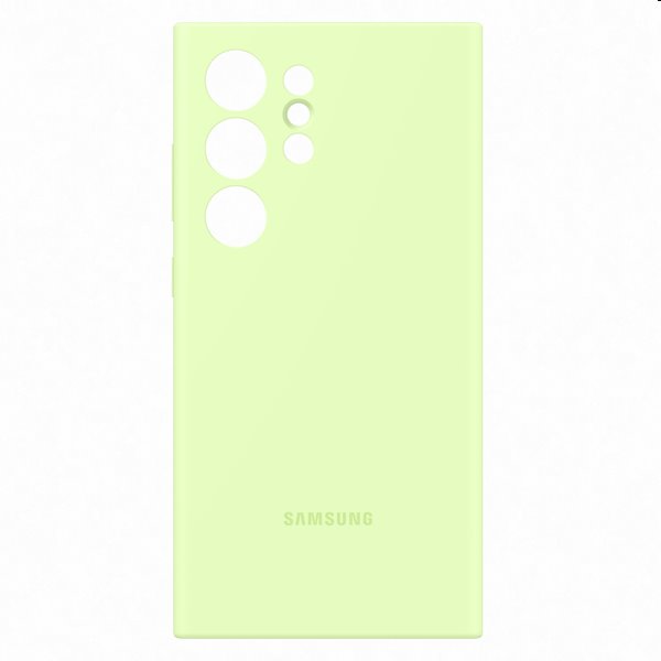 Zadný kryt Silicone Cover pre Samsung Galaxy S24 Ultra, svetlozelená