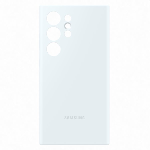 Zadný kryt Silicone Cover pre Samsung Galaxy S24 Ultra, biela