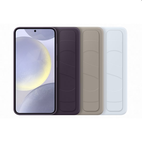 Zadný kryt Silicone Grip Cover pre Samsung Galaxy S24, svetlomodrá