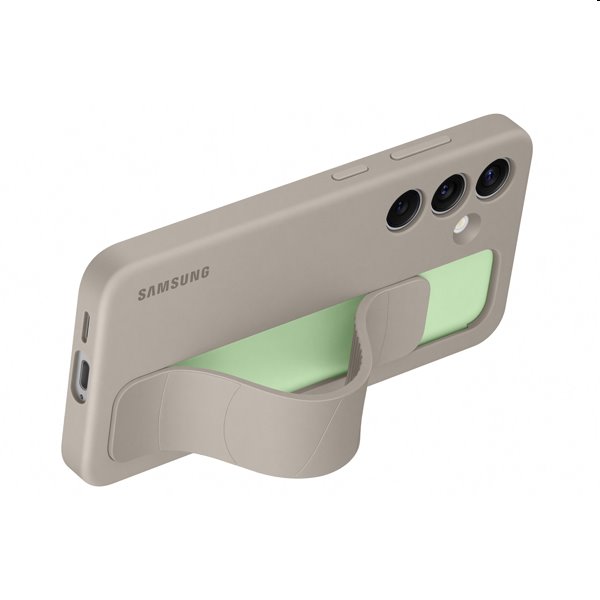 Zadný kryt Silicone Grip Cover pre Samsung Galaxy S24, dymová